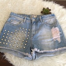 G perfect jeans studded high waist distressed denim womens size 38 - $24.74