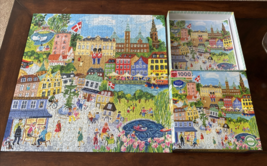 Copenhagen 1000 Piece Jigsaw Puzzle eeBoo 23&quot;x23&quot; finished size Colorful - $15.83