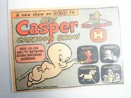 1965 Color Ad Casper The Friendly Ghost Cartoon Show - £6.25 GBP