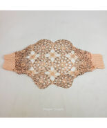 Hand Knit Shrug Hamaca A Sheri Bourne Pink Embellished Vintage - $49.99