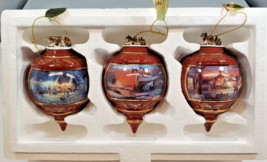 Bradford Editions Terry Redlin Christmas Ornament Heirloom Porcelain Collection8 - £27.09 GBP