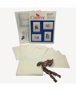 Vtg 90s Current Critters Counted Cross Stitch Christmas Cards Envelopes ... - £15.73 GBP