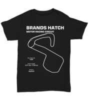 Track Outline Brands Hatch Motor Racing Circuit - Unisex Tee - £18.68 GBP+