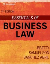 Essentials of Business Law (MindTap Course List) [Paperback] Beatty, Jeffrey F.; - £173.89 GBP