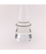 14K White Gold U Shape Natural Diamond Half Way Band 0.25ctw - $412.04 CAD