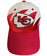 Vintage Kansas City Chiefs Shark Tooth Football Hat Baseball Cap Mahomes... - $67.49