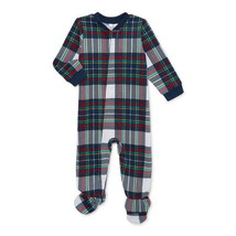 Joyspun Baby Boy or Girl Holiday Matching Family Pajamas, 1-Piece Size 12M - $19.79