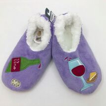 Snoozies Women&#39;s Vino Non Skid Slippers Medium 7/8 Blue - $12.86