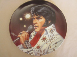Elvis Presley Collector Plate Las Vegas, Live Mark Stutzman Commemorating King - £18.97 GBP