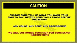 CUSTOM REG SECURITY SAFETY SIGN AUTHORIZED WORK HOME BUSINESS PHOTO ALL ... - $86.58 MXN+