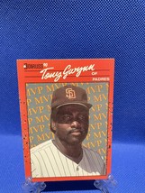 Authenticity Guarantee 
Tony Gwynn # BC-4 1990 Donruss Baseball Card error - £428.17 GBP