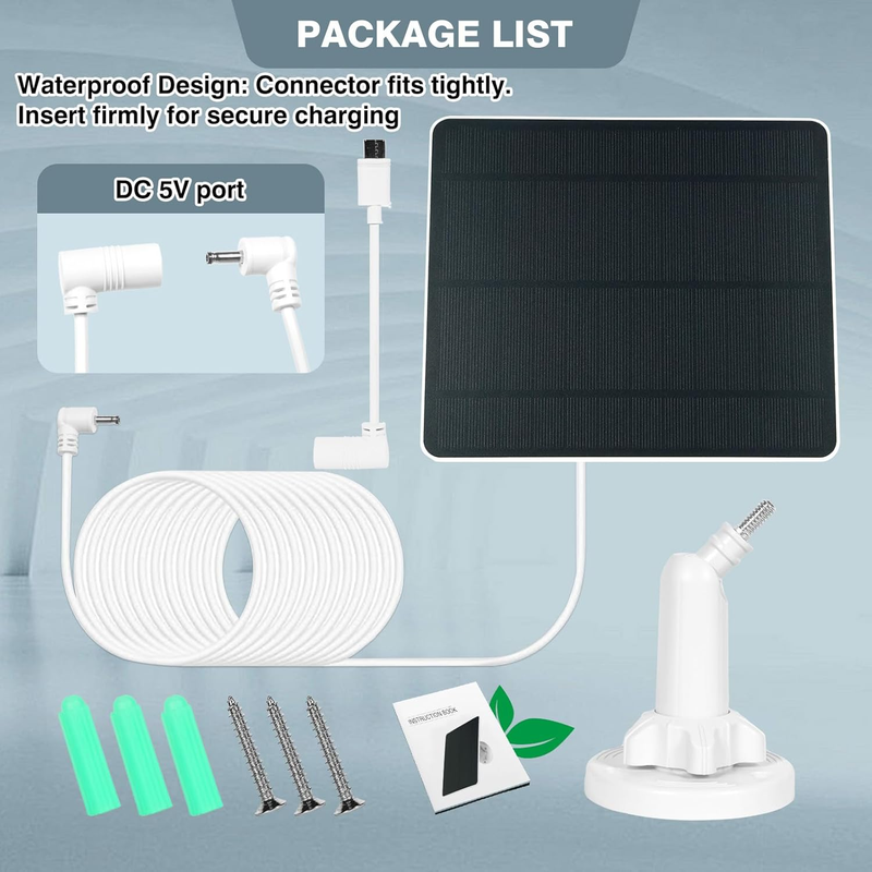 Solar Panel for Ring Camera, Compatible with Ring Spotlight Cam Battery/Plus/Pro Item image 7