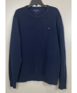 Tommy Hilfiger Navy Blue Waffle Knit Cotton Jumper Sweater Men&#39;s Medium XXL - £14.70 GBP
