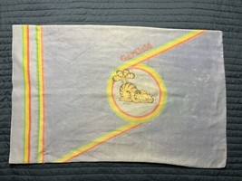 Vintage 1978 Jim Davis Garfield Blue Rainbow Standard Pillowcase United Feature - £7.91 GBP