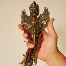 Old Tibetan Buddhist Copper Garuda Phurba 9&quot; - Made in Nepal - $3,734.65 MXN