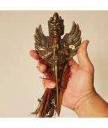 Old Tibetan Buddhist Copper Garuda Phurba 9&quot; - Made in Nepal - $3,719.81 MXN
