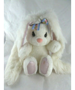 Vintage Applause HARE BRUSH White Long ear ed BUNNY Rabbit 9&quot; Plush 15&quot; ... - £15.45 GBP