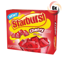 6x Packs Starburst Cherry Flavored Gelatin | 3.91oz | Fat Free | Fast Sh... - £18.81 GBP