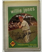 Willie Jones (d. 1983) Autographed 1959 Topps Baseball Card - Philadelph... - $99.99