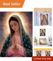 DIY Virgin Mary Diamond Art Kit for Beginners - 12x16 Full Square Drill - $19.75