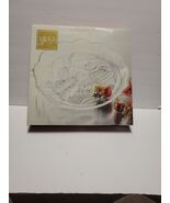 Mikasa Skating Bear Frost Glass 14&quot; Platter, Christmas Holiday WY522/313 - €13,19 EUR