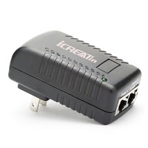 Poe Injector, 48V Power Supply Adapter,10/100Mbps Ieee 802.3Af Compliant... - $14.99