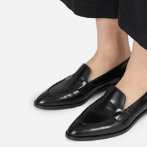 Everlane Shoes The Modern Penny Loafer Leather Slip On Black Size 5 - £76.06 GBP