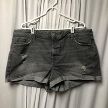 Old Navy High Rise OG Straight Gray Denim Shorts Womens Size 20 NEW - £17.12 GBP