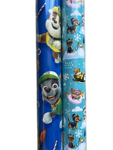 2 Rolls Paw Patrol Marshall Chase Rocky Rubble Skye Christmas Wrapping P... - $29.99