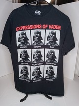 Star Wars Expressions Of Vader T-Shirt Size Large  Black - £7.97 GBP