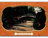 Bridal Path Central Park New York City Embossed Gilt Faux Frame DB Postc... - $5.89