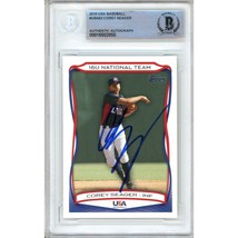 Corey Seager Texas Rangers Auto 2010 USA Baseball On-Card Autograph Beckett Slab - £121.78 GBP