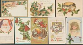 Lotto Di 8 Natale Cartoline ~ Alcuni Spediti IN 1910s - £7.28 GBP