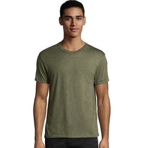 Hanes Elevated Tee T-Shirt Military Green MO100 Fast Shipping - $14.36