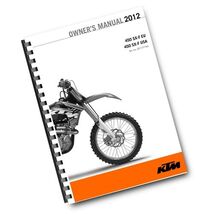 KTM 2012 - 450 SX-F - OWNERS MANUAL USER GUIDE - $477.97 MXN