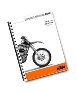 KTM 2012 - 450 SX-F - OWNERS MANUAL USER GUIDE - $26.15