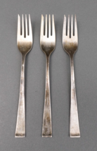 Gorham Sterling Silver Theme 7&quot; Salad Forks Set Of 3 - $161.99