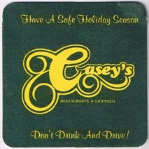 Coaster Casey;s Have A Safe Holiday Season - $2.88