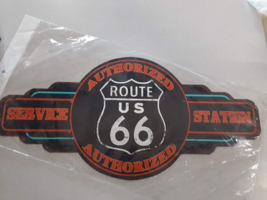 Route 66 Authorized Service Station 23.5in x 11in Metal Sign #HLHT17667 - $39.97