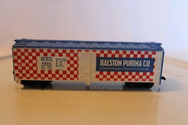 HO Scale Tyco, 40&#39; Box Car, Ralston Purina, Red, White #4554 Built - $23.75