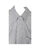 Brooks Brothers 346 Button Down Shirt Non-Iron Striped Light Blue 16.5-4... - $54.94 CAD