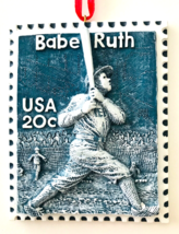 USPS Postage Stamp Christmas Ornament Babe Ruth 20 Cents USA 1998 Kurt A... - £10.06 GBP