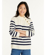L.L. Bean Women&#39;s Signature Wool Knit Sweater Navy Stripe Women&#39;s Sz XL - $76.84 CAD