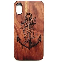 Anchor Design Wood Case For iPhone X/Xs - £4.58 GBP