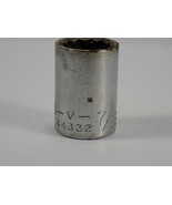 CRAFTSMAN 7/16&quot; SOCKET 12 POINT 3/8&quot; DRIVE -v- Series 44332 USA - $5.37 CAD