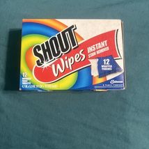 2005 Vintage Shout Wipes Instant Stain Remover Wipes Open Box 11ct Only - $15.83