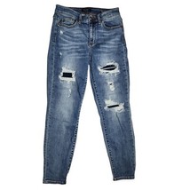Judy Blue Jeans Womens Size 7/28 Denim Patch Relaxed Fit Blue Denim Pants - €22,03 EUR