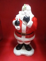Fitz And Floyd Santa Planter Flower Vase Candy Dish 11&quot;[FFAREA] - $34.65