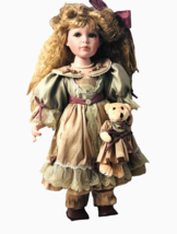 Ashton Drake Artist Galleries 22&quot; Porcelain Doll W TAG Victorian Dress B... - $70.54