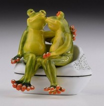 Frog in Love Box LIMITED Keren Kopal with Austrian Crystals-
show original ti... - £121.73 GBP